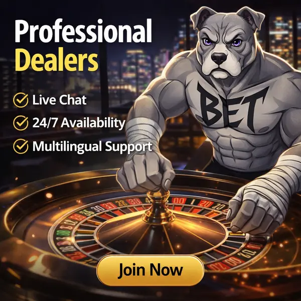 At the luxurious PitBet live casino, join tables with professional real dealers.