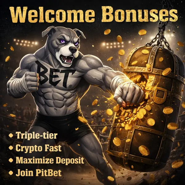 PitBet Casino showered in gold as players celebrate welcome bonuses in underground pit.
