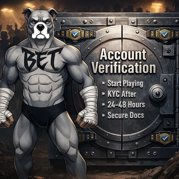 BET Dog ensures security as you create account at PitBet signup vault.