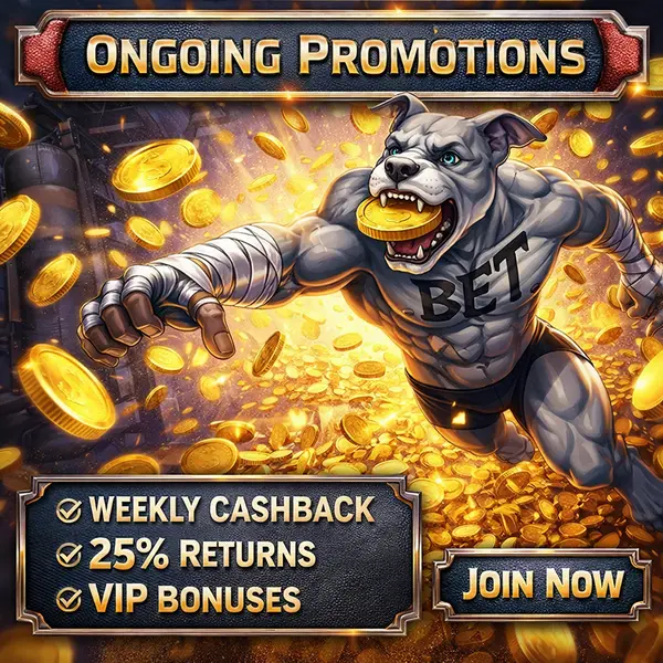 Golden coin shower at PitBet as promotions sparkle with ongoing bonus offers.